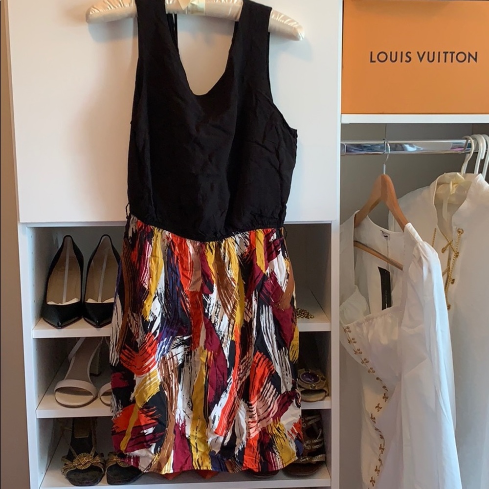 Low Back Colorful Dress